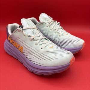 Hoka One One Rincon 3 Road Running Shoes Blue Glass / Chalk Violet Womans 7B